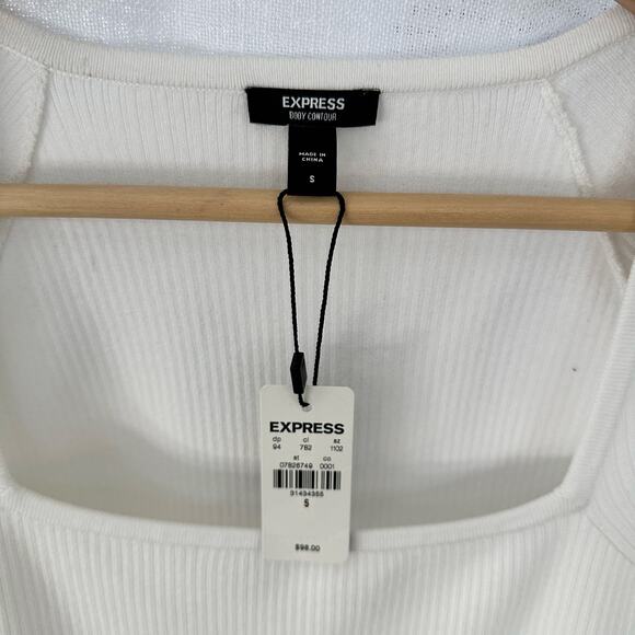 Express Women's Body Contour Cap Sleeve Sweater Dress- Size Small - Picture 7 of 7